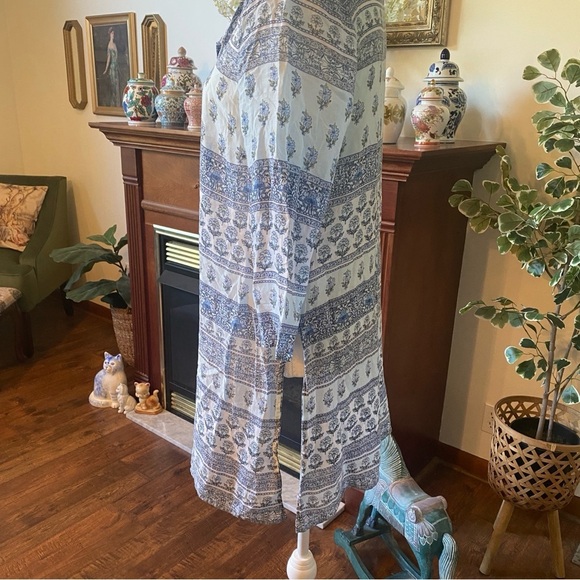 J. Jill • Blue Patterned Lightweight Swimsuit Tunic Coverup • Size M - Picture 4 of 7